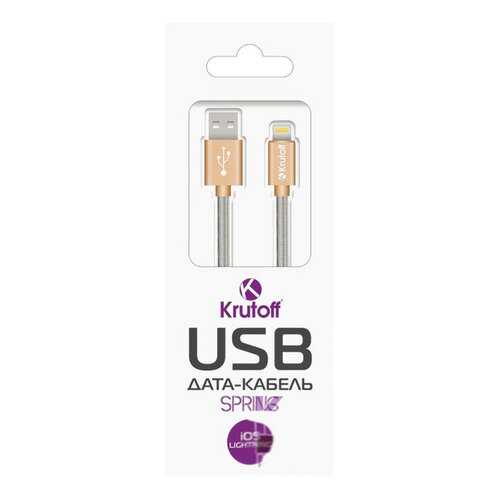 Кабель Krutoff Spring Lightning 1м Gold в Фианит-Ломбард
