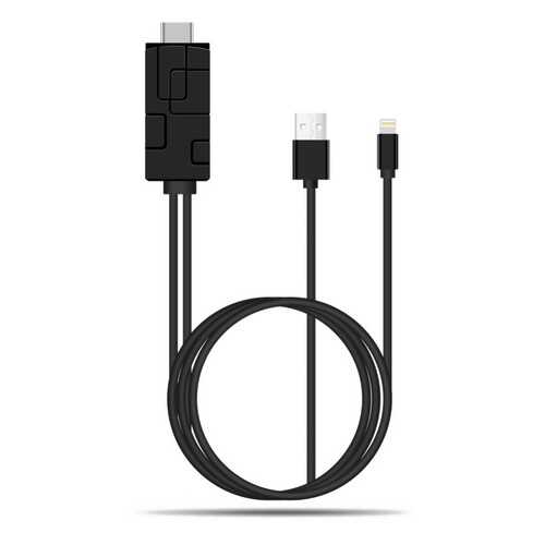 Кабель MiraScreen iPhone LD10-L Black в Фианит-Ломбард