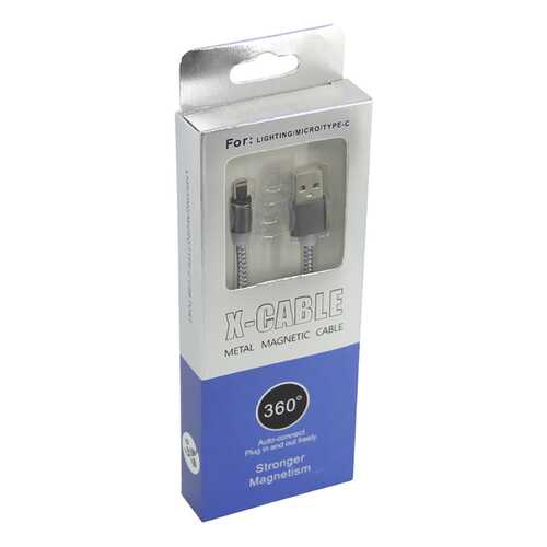 Кабель NoName X-CABEL USB - Lighting/Micro USB/Type-C, 1м Silver в Фианит-Ломбард