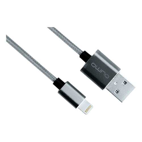 Кабель QUMO Lightning 1м Grey в Фианит-Ломбард