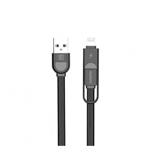 Кабель Remax RC-033T Lightning/microUSB 1м Black в Фианит-Ломбард