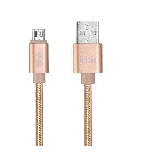 Кабель Ubik USB - microUSB (UM09) 1m 3A Gold в Фианит-Ломбард