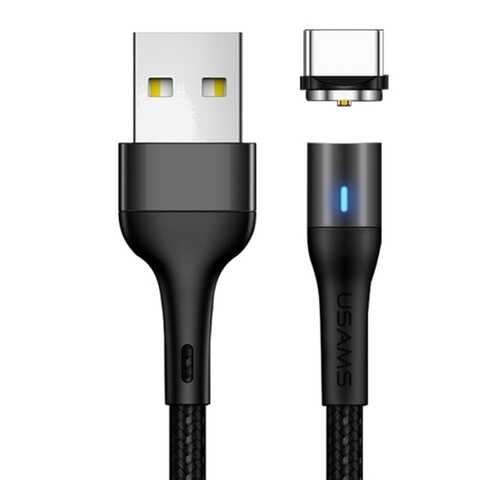 Кабель Usams SJ334 USB-A/C, Magnetic, Black (УТ000020306) в Фианит-Ломбард