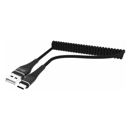 Кабель USB-USB-C для зарядки и передачи данных, RITMIX RCC-434 Black Spring 1м в Фианит-Ломбард