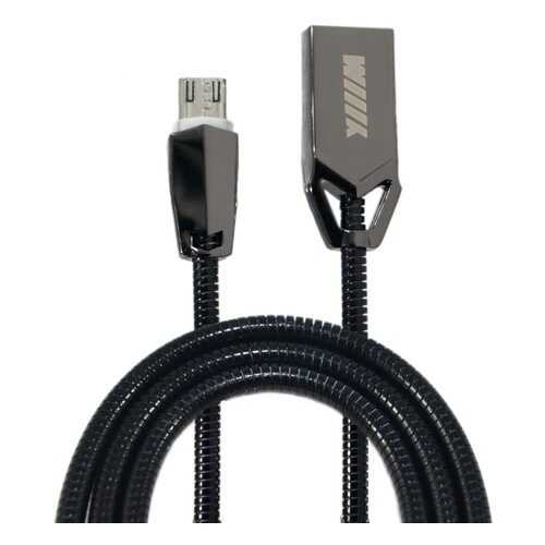 Кабель WIIIX (CB950-2А-UMU-Z-10B) microUSB 1м Black в Фианит-Ломбард