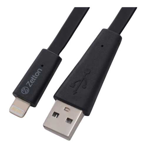 Кабель Zetton Lightning 1м Black (ZTUSBFWBA8) в Фианит-Ломбард