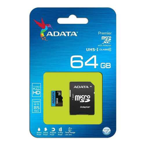 Карта памяти ADATA Premier Micro SDHC 64GB в Фианит-Ломбард