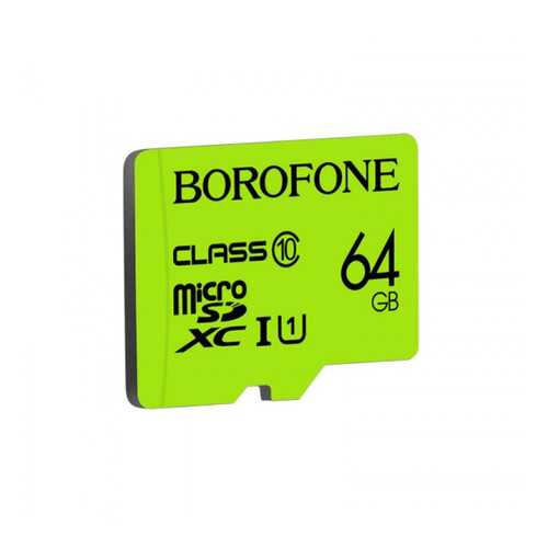 Карта памяти Borofone 64GB microSD Card Class 10 Green в Фианит-Ломбард