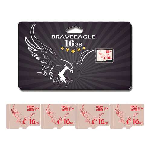 Карта памяти Braveeagle Class 10 microSDHC U3 16ГБ 5 шт в Фианит-Ломбард