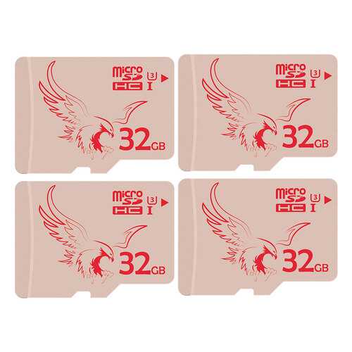 Карта памяти Braveeagle Class 10 microSDHC U3 32ГБ 4 шт в Фианит-Ломбард