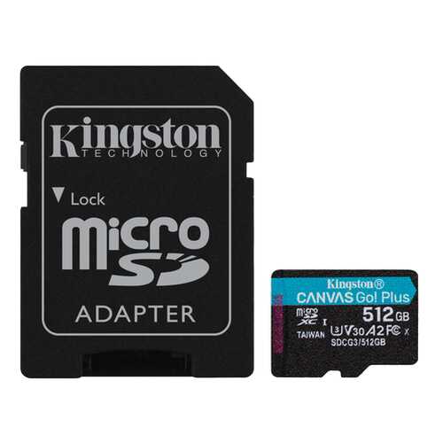 Карта памяти Kingston 512GB Canvas Go! Plus 170R +адаптер (SDCG3/512GB) в Фианит-Ломбард