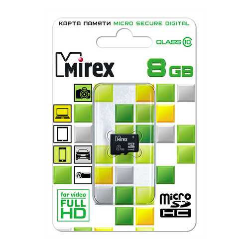 Карта памяти MIREX Micro SDHC 8GB в Фианит-Ломбард