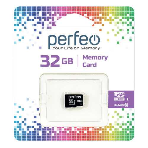 Карта памяти Perfeo microSD 32GB High-Capacity (Class 10) без адаптера в Фианит-Ломбард