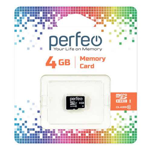 Карта памяти Perfeo microSD 4GB High-Capacity (Class 10) без адаптера в Фианит-Ломбард