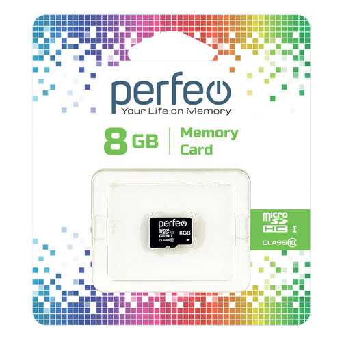 Карта памяти Perfeo microSD 8GB High-Capacity (Class 10) без адаптера в Фианит-Ломбард