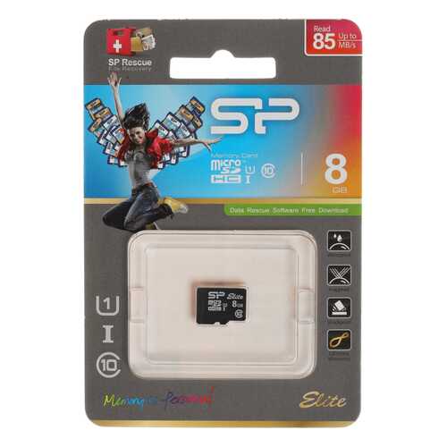 Карта памяти Silicon Power microSDHC 8Gb Class10 (SP008GBSTHBU1V10) Elite в Фианит-Ломбард
