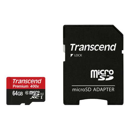 Карта памяти Transcend Micro SDXC Premium TS64GUSDU1 64GB в Фианит-Ломбард