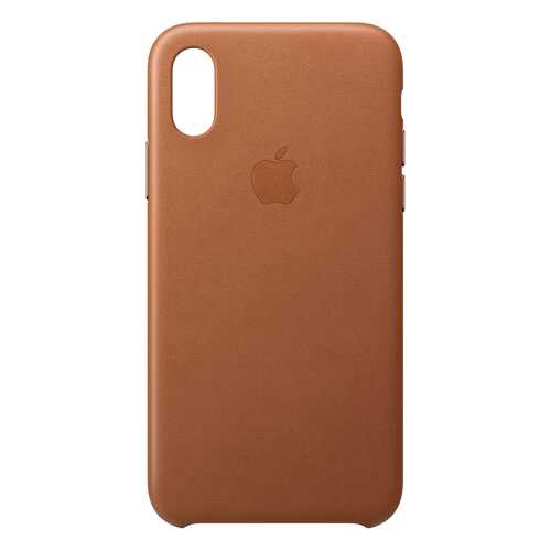 Кейс для iPhone Apple Leather XS кожаный коричневый MRWP2ZM/A в Фианит-Ломбард