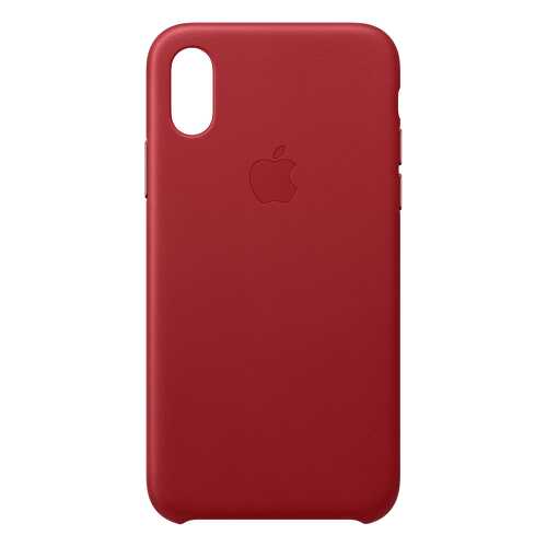Кейс для iPhone Apple Leather XS кожаный красный MRWK2ZM/A в Фианит-Ломбард