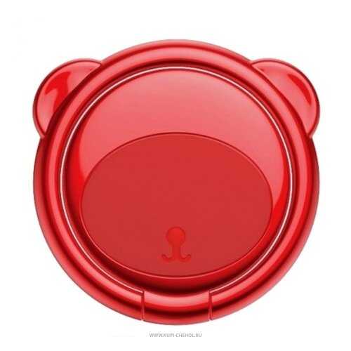 Кольцо-держатель для смартфона Baseus Bear Red в Фианит-Ломбард