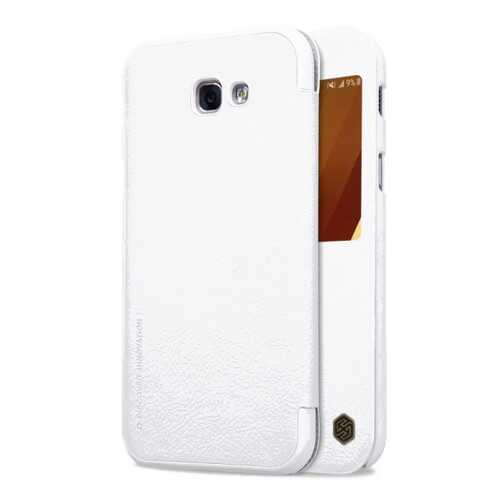 Кожаный Чехол (книжка) Nillkin Qin Series для Samsung A320 Galaxy A3 (2017) (White) в Фианит-Ломбард