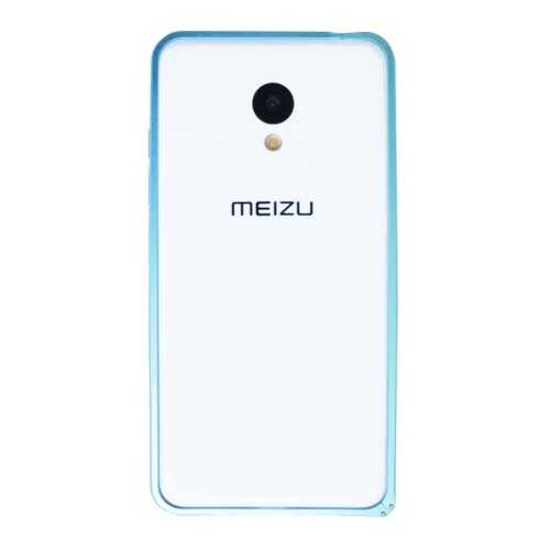 Металлический округлый бампер на пряжке для Meizu M3 / M3 mini / M3s (Синий) в Фианит-Ломбард