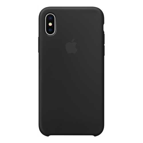 Накладка Apple Silicone Case Black MQT12ZM/A для iPhone X в Фианит-Ломбард