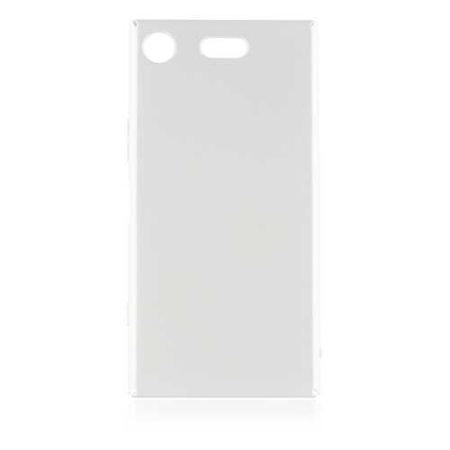 Накладка Brosco Soft-touch для Sony Xperia XZ1 Compact, серебряная в Фианит-Ломбард
