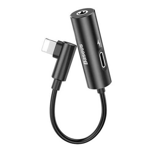 Переходник Baseus L42 Lightning (M) to Lightning (F)/3,5 mm (Black) в Фианит-Ломбард