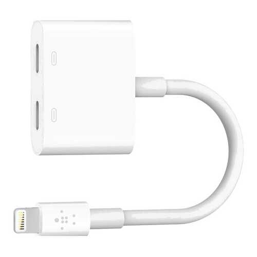 Переходник Belkin Lightning Audio + Charge RockStar для iPhone7/7Plus White (F8J198dsWHT) в Фианит-Ломбард