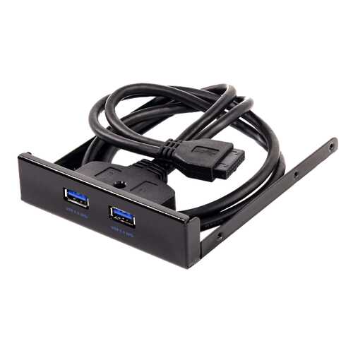 Переходник Exegate U3H-612 панель в корпус 3.5 дюйма два разъема Af USB 3.0 в Фианит-Ломбард