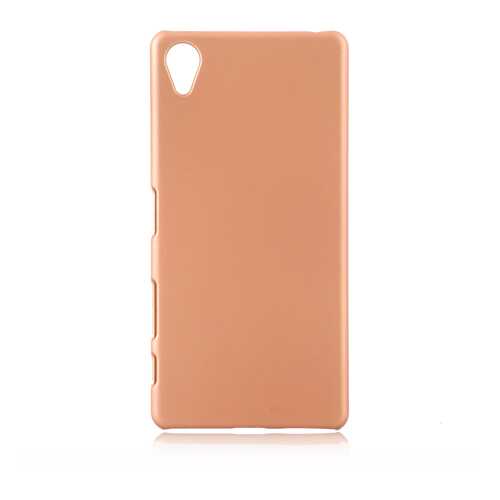 Пластиковая накладка Brosco Soft-touch для Sony Xperia X, розовое золото в Фианит-Ломбард
