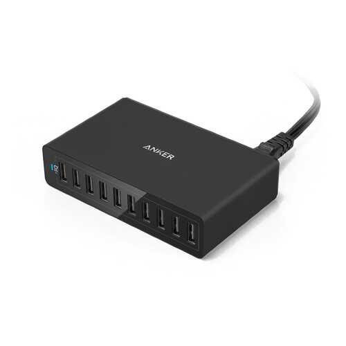 Сетевое зарядное устройство Anker PowerPort 10 USB 12A Black в Фианит-Ломбард