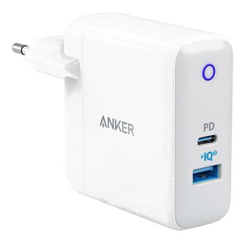 Сетевое зарядное устройство Anker Powerport USB/USB Type-C 3A White в Фианит-Ломбард