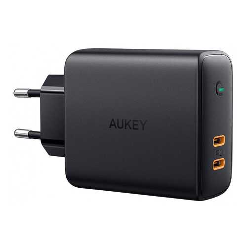Сетевое зарядное устройство Aukey Dual-Port 36W PD Wall Charger with Dynamic Detect Black в Фианит-Ломбард