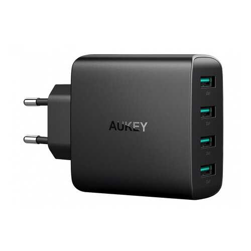 Сетевое зарядное устройство Aukey Wall Charger 4 USB 8A Black в Фианит-Ломбард