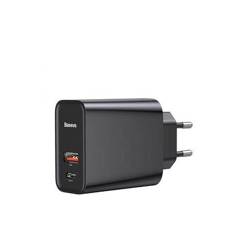 Сетевое зарядное устройство Baseus Speed QC3.0 1USB+Type-C 5A Black в Фианит-Ломбард