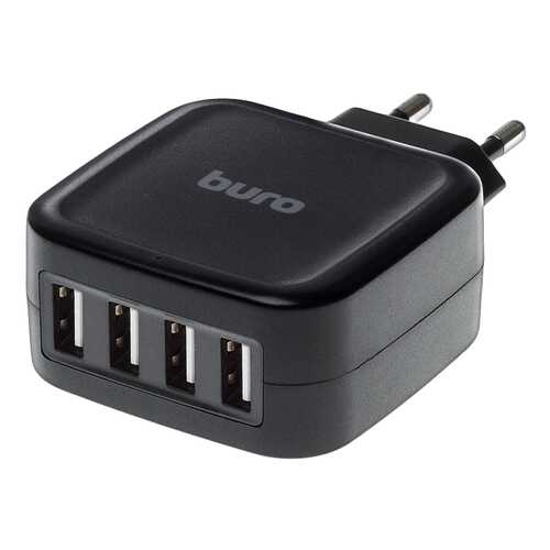 Сетевое зарядное устройство Buro TJ-286B 4 USB 5A Black в Фианит-Ломбард