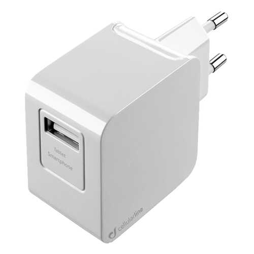 Сетевое зарядное устройство Cellular Line 1 USB 2A White в Фианит-Ломбард
