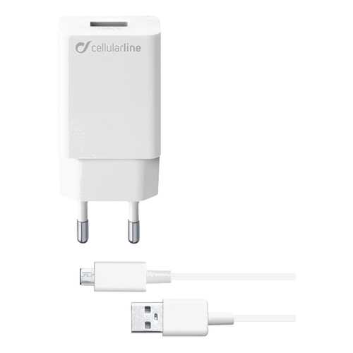 Сетевое зарядное устройство Cellular Line 10W MICRO USB SAMSUNG White в Фианит-Ломбард