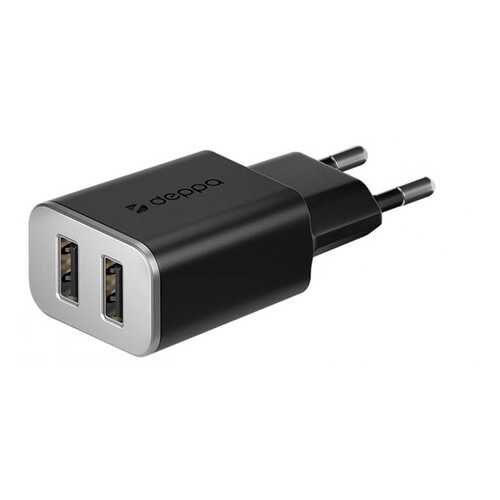 Сетевое зарядное устройство Deppa 2.4A Black в Фианит-Ломбард