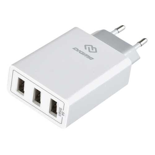 Сетевое зарядное устройство Digma 3 USB 5A White в Фианит-Ломбард