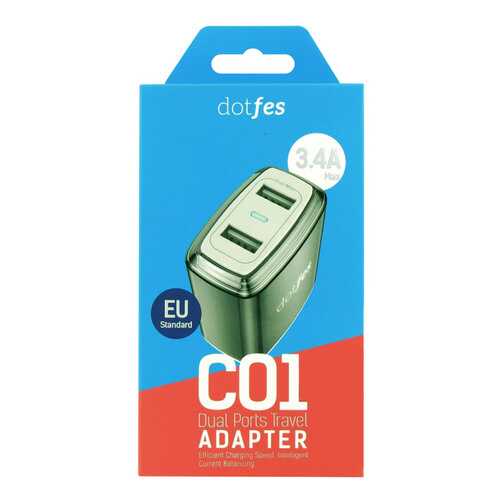 Сетевое зарядное устройство Dotfes C01 2 USB 3,4A Rose Gold в Фианит-Ломбард