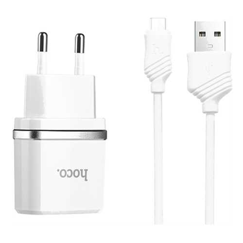 Сетевое зарядное устройство Hoco C22Am 1 USB 2,4A White в Фианит-Ломбард