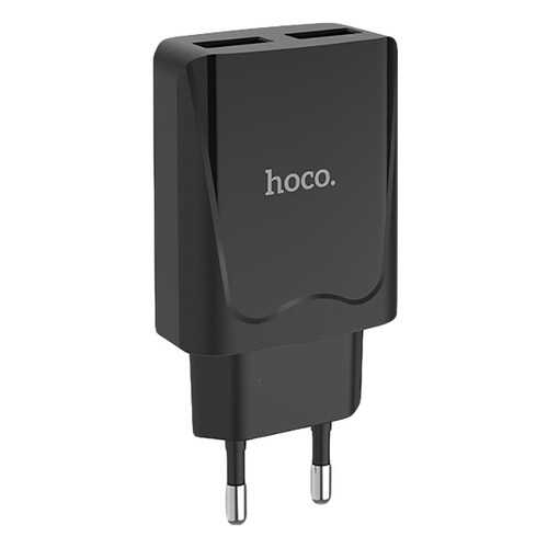 Сетевое зарядное устройство HOCO C52A 2 USB 2.1A Black в Фианит-Ломбард