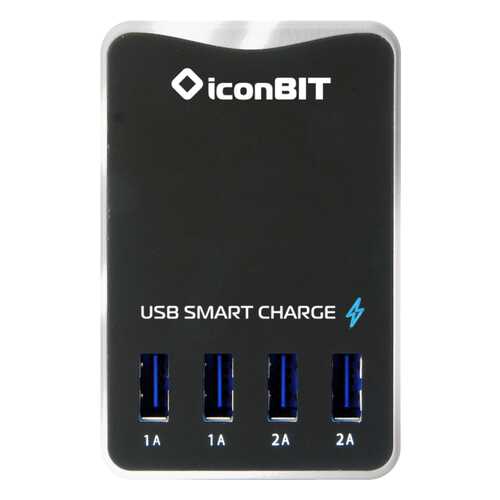 Сетевое зарядное устройство iconBIT FTB 4 USB 6A Black в Фианит-Ломбард