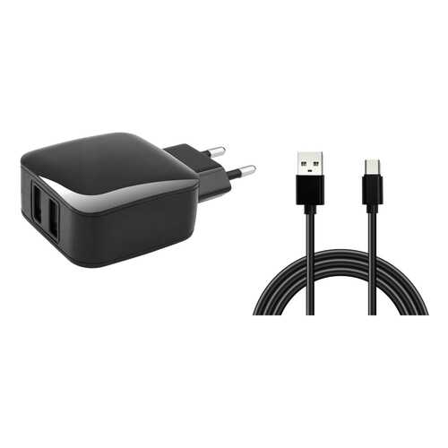 Сетевое зарядное устройство Jet.A UC-C18 2 USB 3,1A Black в Фианит-Ломбард