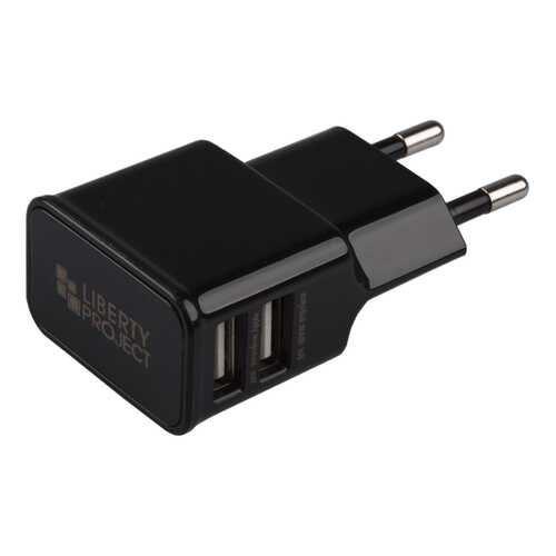 Сетевое зарядное устройство Liberty Project 2 USB 2,1А Black в Фианит-Ломбард