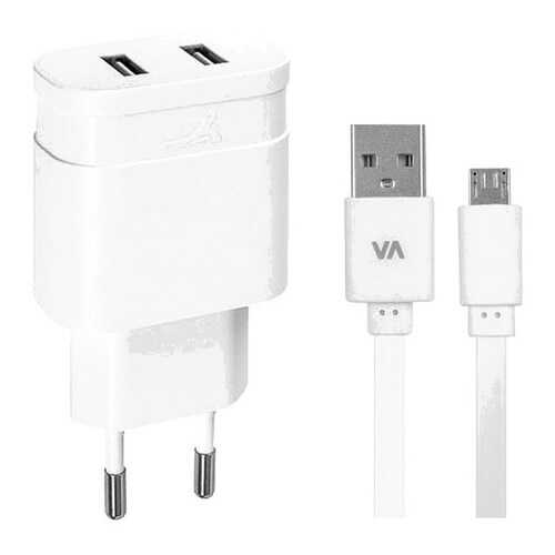 Сетевое зарядное устройство RivaCase Rivapower 2 USB 3,4A White в Фианит-Ломбард