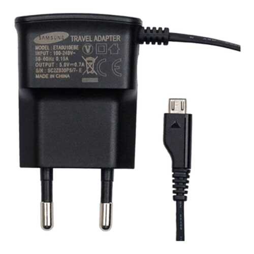 Сетевое зарядное устройство Samsung microUSB 0,7A Black в Фианит-Ломбард